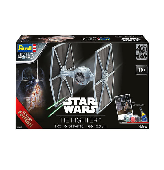 Star Wars Tie Fighter 1:65 scale 40th anniversary limited edition starter set by Revell 06051