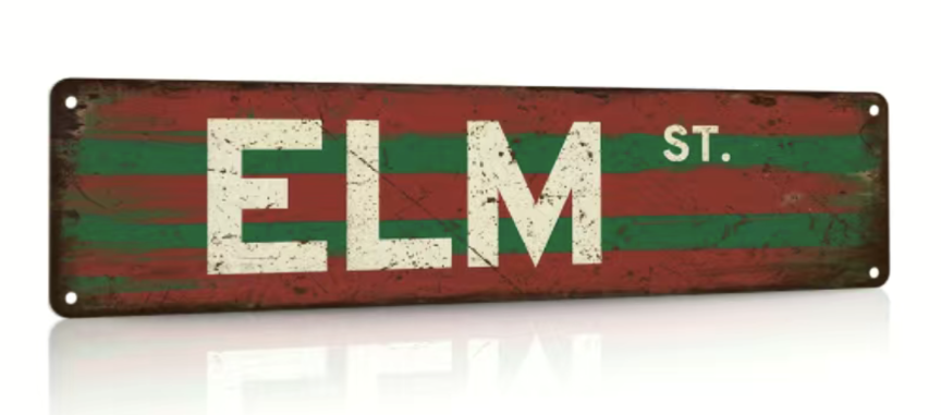 Elm Street Road sign