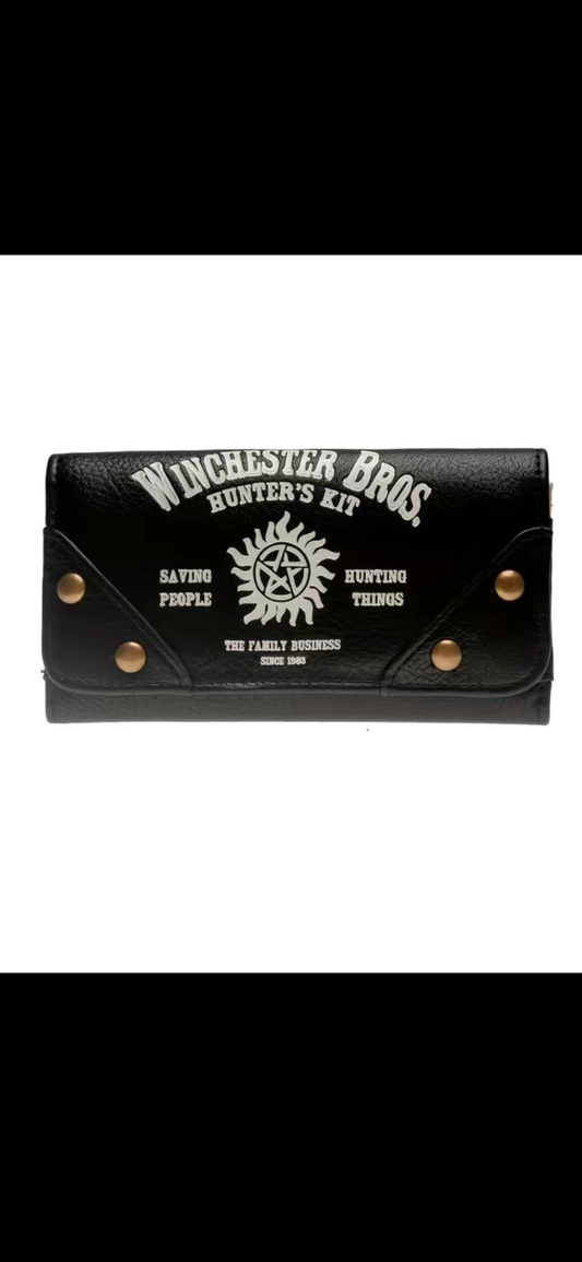 Supernatural Winchester brothers Black purse.