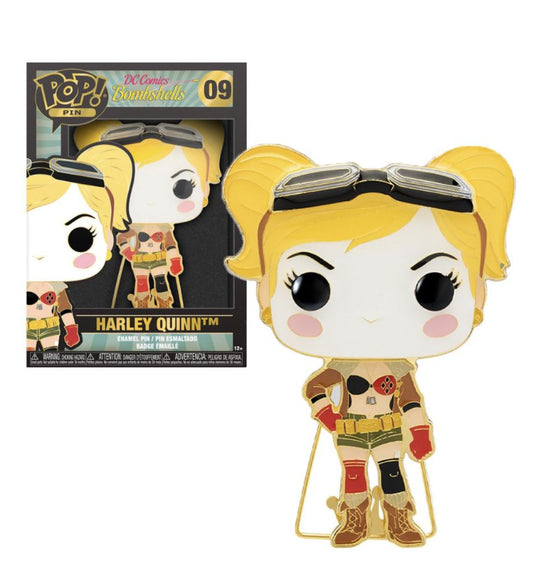 Funko Pop Pin Harley Quinn Bombshell Collectable 4" Enamel Pin