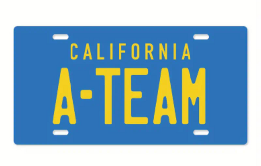 A-Team Metal Stamped License Plate